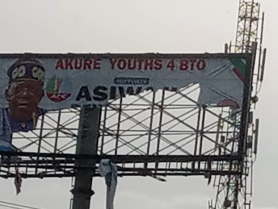 Tension In Ondo As Tinubu Re-election Billboards Vandalised