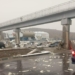 JUST-IN: Vehicles Trapped In Traffic Gridlock As Rainstorm Damages Kugbo Bus Terminal In Abuja