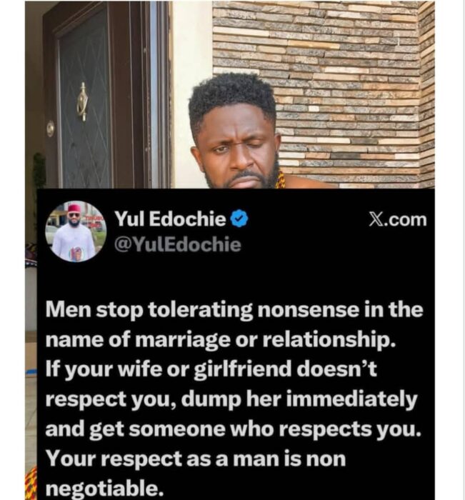 ‎Nigerian Men Are Fighting For Submission Than They Are Fighting To Build A Home – Businessman Replies To Yul Edochie