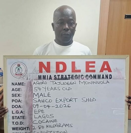 PICTORIAL: NDLEA Intercepts Cocaine, Loud In Food Flasks, Snacks, Arrests Fashion Designer, Others 1 WhatsApp Image 2026 04 19 at 14.43.28