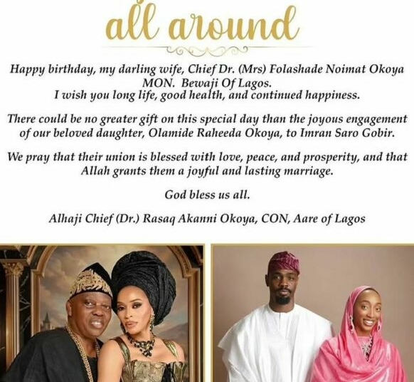 Billionaire Rasak Okoya’s Daughter Olamide Gets Engaged 1 WhatsApp Image 2026 04 24 at 9.46.54 PM