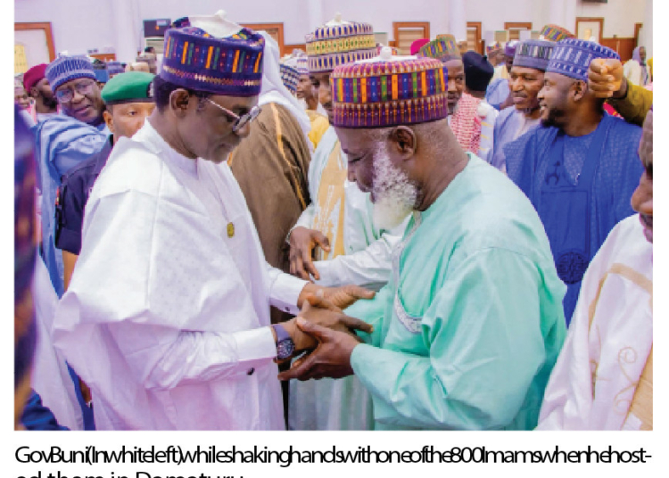 Gov Buni Meets Clerics, Urges Sustained Prayers For Nigeria, Tinubu, Others 1 yobe gov buni