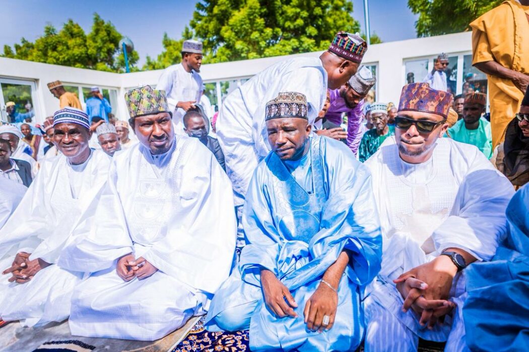 Sallah: Barau Performs Eid In Hometown, Seeks Prayers For Tinubu, Others