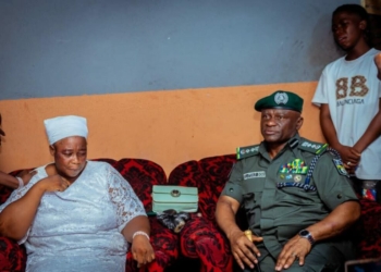 PICTORIAL: IGP Disu Visits Family Of Police Airwing Driver Who Died In Operational Mission