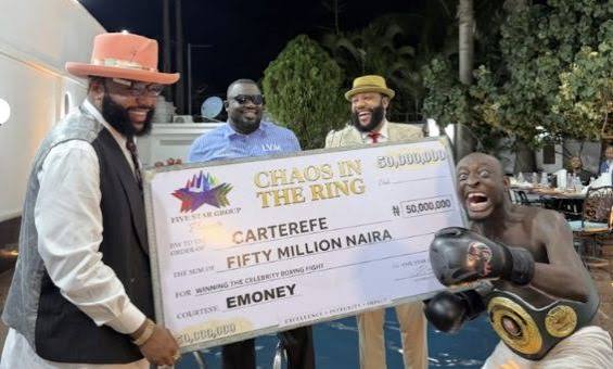 ‎‎Carter Efe Challenges Wizkid To Celebrity Boxing Match, Receives N50m Prize