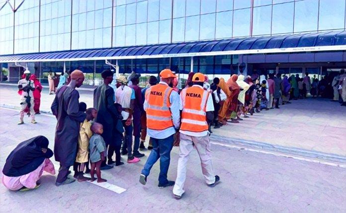 First Set Of Nigerians Repatriated From S’Africa Arrive Thursday 1 NEMA repatriates 497 Nigerians from Niger Republic 696x428 1