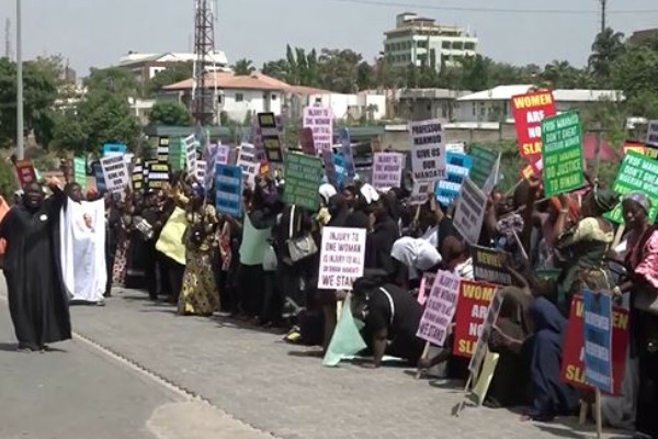 Women Groups Protest APC’s Exclusion Of Female Assembly Candidates In Adamawa 1 New Project 2023 03 27T081734.760