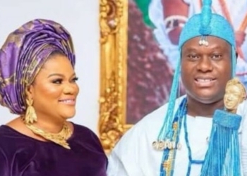 ‎Ooni Of Ife, Olori Mariam Reveal Twins’ Names