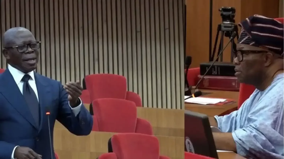 Breaking: Akpabio, Oshiomhole Clash Over New Senate Leadership Rules