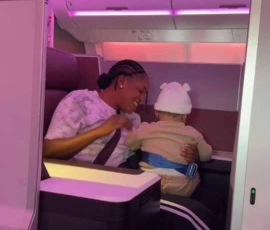 Toke Makinwa Flies Beloved Housekeeper-Turned-Nanny To London In Upper Class