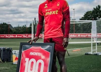 Awoniyi Celebrates 100th Forest Appearance With Commemorative Jersey