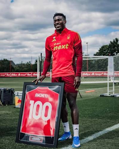 Awoniyi Celebrates 100th Forest Appearance With Commemorative Jersey