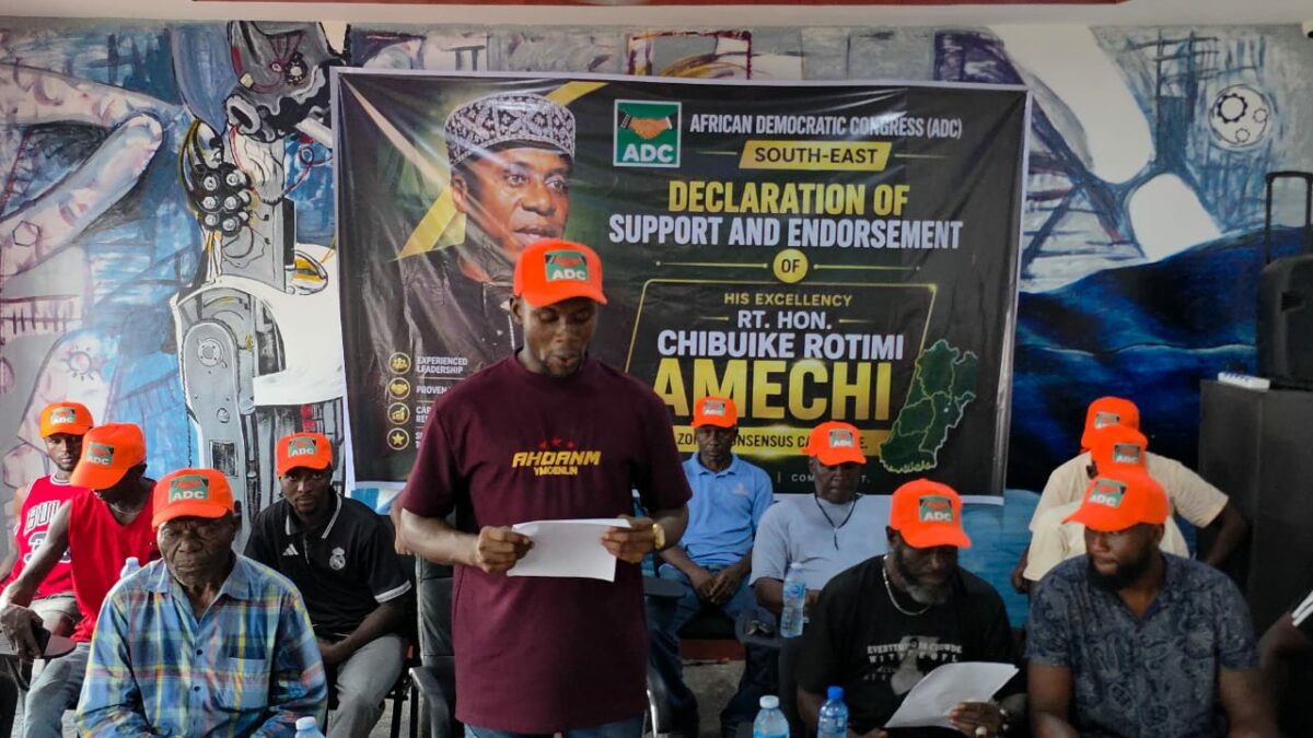 2027: Enugu ADC Youth Leaders Reject Atiku, Back Amaechi For 2027 Presidency