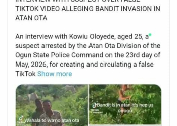 I Staged Fake Bandit Videos On TikTok To Gain Followers — Suspect
