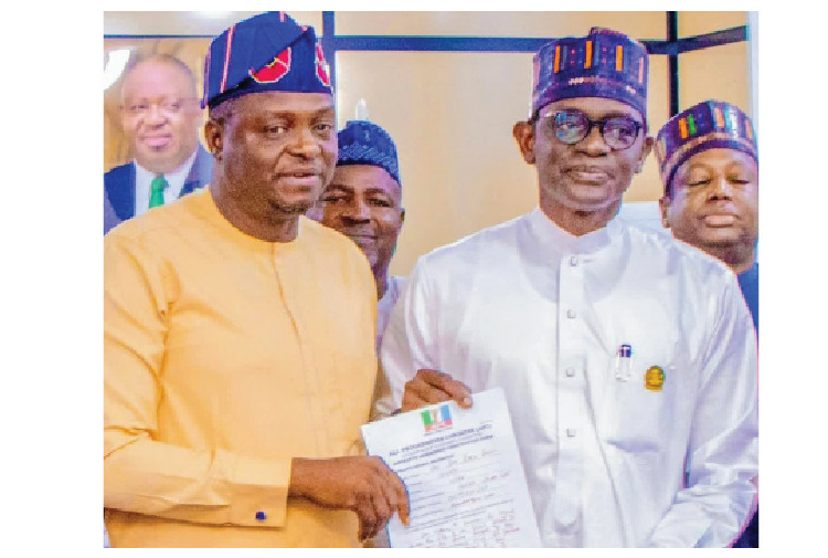 2027 Elections: APC Clears Governor Buni For Senate 1 Gov Buni (Right) shortly after being cleared by the APC to contest for Senate in the 2027 elections.