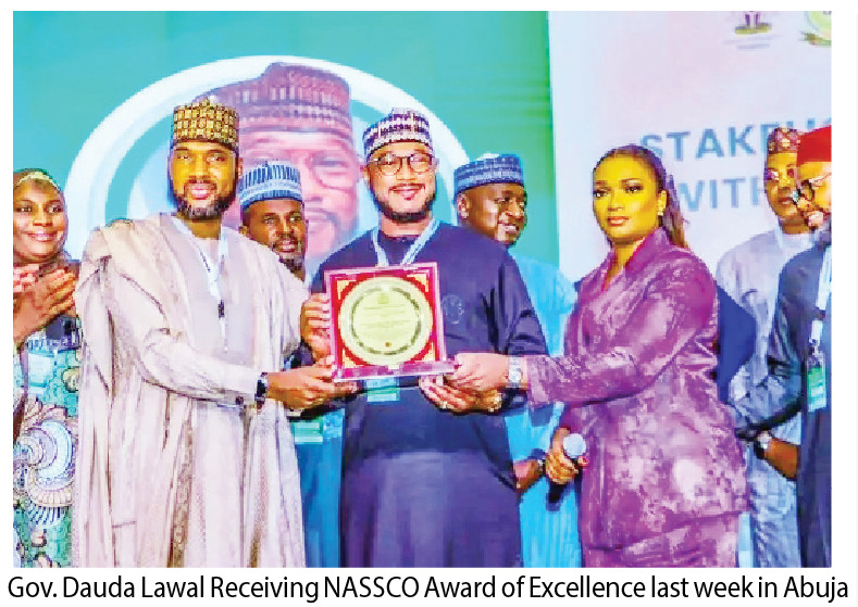 Inclusive Governance: NASSCO Honours Zamfara Governor With Award Of Excellence