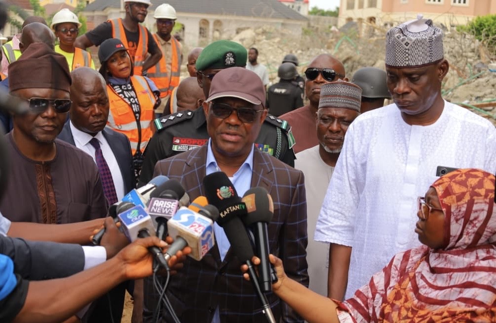 Abuja Building Collapse: Wike Orders Probe, Seals Off Premises