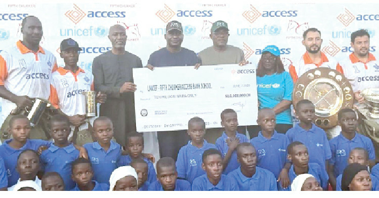 Champions Crowned As 2026 Charity Shield Polo Tournament Ends In Kaduna 1 L-R: Access Bank managing director/CEO, Roosevelt Ogbonna; Defence Minister, General Christopher Musa (RTD); Adamu Atta; UNICEF Reps and winners of the 2026 Charity Shield with school children pose during the Cheque Presentation at the just concluded Charity Shield tournament in Kaduna on Sunday.