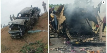 4 Corps Members, Soldier, 1 Other Burnt To Death In Adamawa Auto Crash