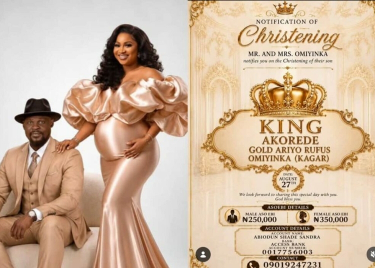 Baba Ijesha, Wife Luminee Invite Nigerians To Baby's Christening Ceremony Via Buying Of Asoebi 1 Baba Ijesha and Luminee invite for sons naming ceremony 1200x800 2