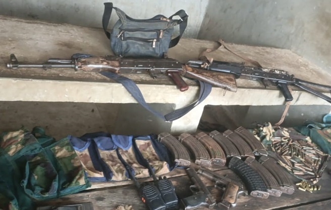 Cache Of Arms Intercepted In Kogi 1 Cache of Arms Recovered in Kogi
