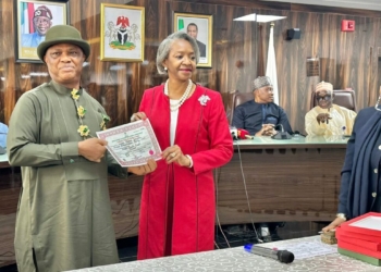 PICTORIAL: INEC Presents Certificates Of Return To Winners Of June 20 Bye-elections