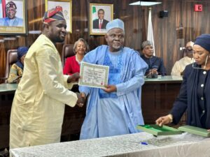 PICTORIAL: INEC Presents Certificates Of Return To Winners Of June 20 Bye-elections