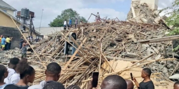 JUST-IN: Workers Trapped As 2-storey Building Collapses In Rivers 