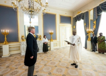 PICTORIAL: New Nigeria’s Ambassador Haidara Resumes In The Hague, Meets King Willem-Alexander