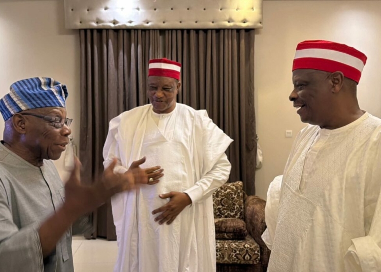 PICTORIAL: Kwankwaso, Gwarzo Meet Obasanjo As Ex-President Visits Kano 1 FB IMG 1782451794866