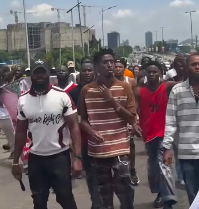 Activist VDM Leads ‘Tinubu Must Go’ Protest In Abuja Over Ri