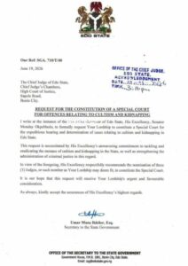 Okpebholo Seeks Special Court For Cultists, Kidnappers In Edo 2 IMG 20260620 WA0083