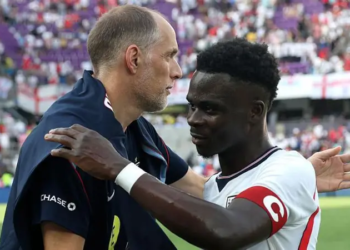 Tuchel Set To Keep Saka On The Bench For Ghana Clash
