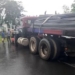 Trailer Loses Control, Crashes Into FMC Fence In Abia 4 Truck Involved In Accident