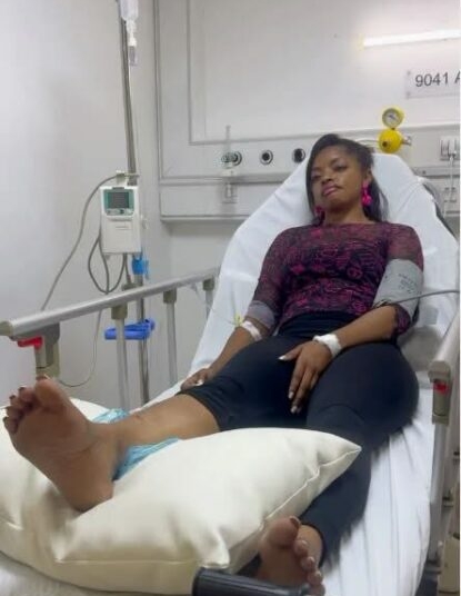 PICTORIAL: Nollywood Actress Omeche Oko Hospitalised After Movie Set Accident 1 IMG 7852