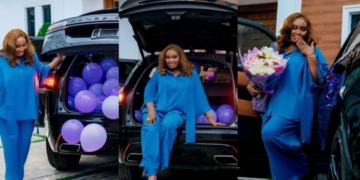 Mo Bimpe Receives New Range Rover As Push Gift From Her Hubby Lateef Adedimeji 2 Mo Bimpe Receives New Range Rover As Push Gift From Her Hubby Lateef Adedimeji