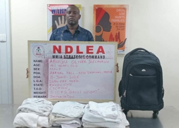 NDLEA Nabs Brazil-based Businessman With 6.10kg Cocaine