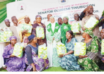 Remi Tinubu, Lami Fintiri Distribute Free Sanitary Pads To Schoolgirls in Adamawa
