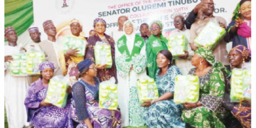 Remi Tinubu, Lami Fintiri Distribute Free Sanitary Pads To Schoolgirls in Adamawa