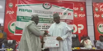 2027: PDP Presents Certificate Of Return To Pantami As Gombe Gov'ship Candidate 2 2027: PDP Presents Certificate Of Return To Pantami As Gombe Gov’ship Candidate