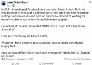 ‘I Earn About N400,000 Monthly From X’ — Wike’s Aide Olayinka Tasks Youth On Productive Ventures