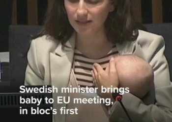 Swedish Minister Brings Baby To EU Meeting: Signals Changing Face Of Leadership