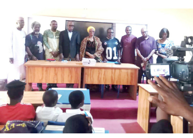 Initiative Donates Books To Govt Secondary School Kubwa 1 TY Buratai Literary Initiative TYBLI