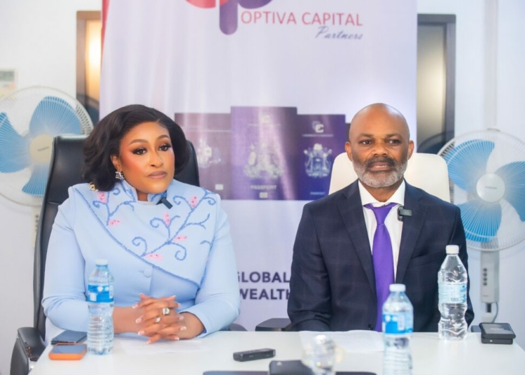 Firm Strengthens Push For Healthcare, Economic Inclusion In Africa 1 L-R: Executive Director, Dr. Amaka Okeke, and Franklin Nechi, Chairman, both of Optiva Capital Partners, at their Quarterly Media Briefing on "How Optiva Capital is Driving Wealth, Access, and Social Impact Across Africa."