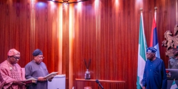 Tinubu Swears In 2 New Ministers