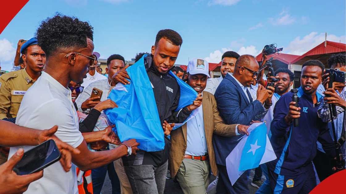 Banned Somali Referee Lands To Cheering Crowds At Home