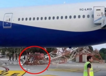 267 Escape Unhurt As Turkish Airlines Jet Collides With Airport Structure
