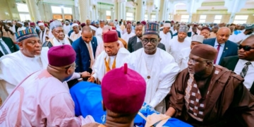 VP Shettima Attends Yobe Monarch’s Funeral, Says He Was Symbol Of Unity, Progress