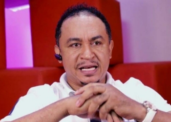 Daddy Freeze Explains Black Outfit At Alexx Ekubo’s Service of Songs