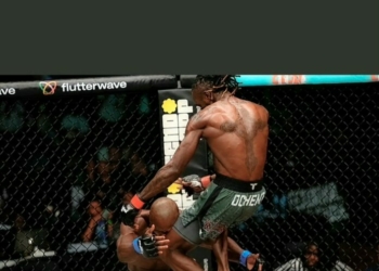 Ocheme Targets Global Stardom After Stunning Flying-Knee Knockout At PFL Africa